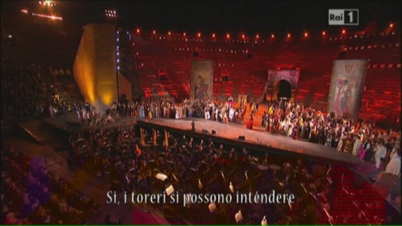 Arena di Verona 2013, Rai 1 - 10 giugno 2013