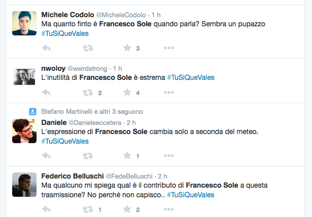 francesco sole twitter