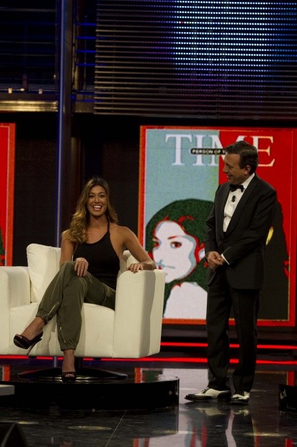 Belen Rodriguez e Cecilia Rodriguez al Chiambretti Night