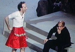 Benigni a Rockpolitik con Celentano