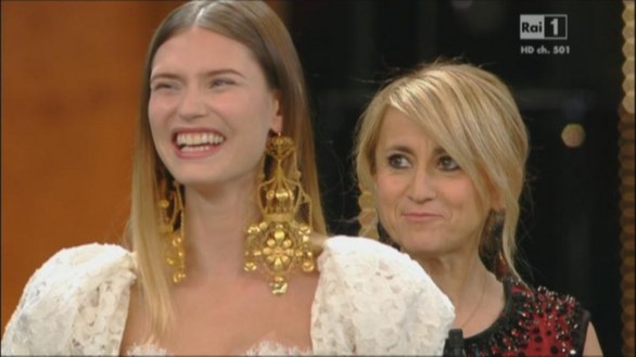 Bianca Balti a Sanremo 2013, la finale del 16 febbraio