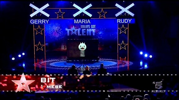 Bit, l\'animaletto virtuale di Italia\'s got talent