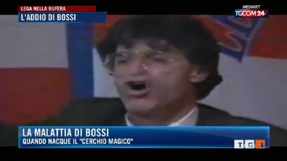 Lo speciale di TgCom per le dimissioni di Bossi