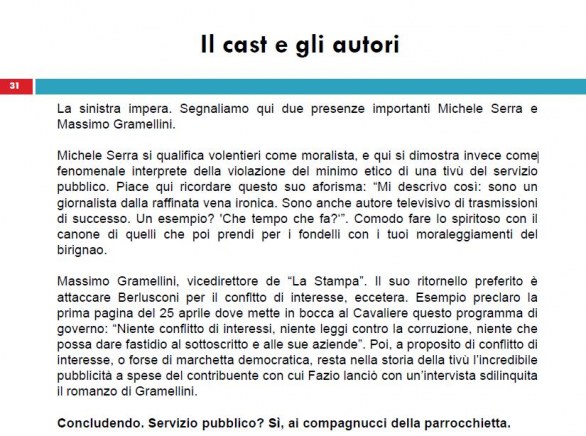 Brunetta contro Fazio, il dossier su Che Tempo Che Fa