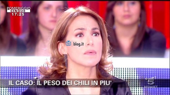 Carmen Masola a Pomeriggio Cinque come cicciona