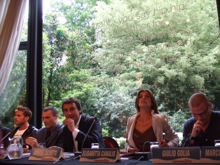 Enrico Silvestrin, Luca Tiraboschi, Andrea Salvetti, Elisabetta Canalis, Giulio Golia