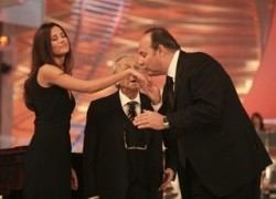 Michela Coppa, Roberto Pregadio e Gerry Scotti