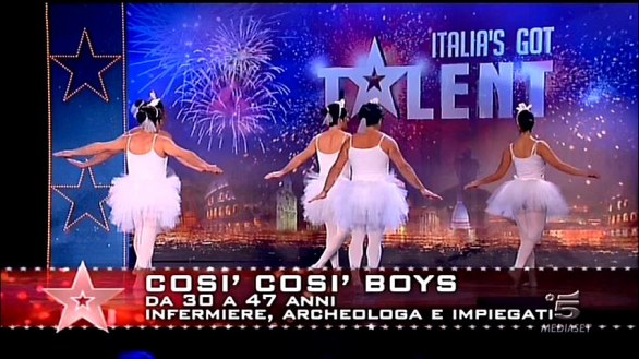 Così così boys, i finti ballerini di Italia\'s got talent