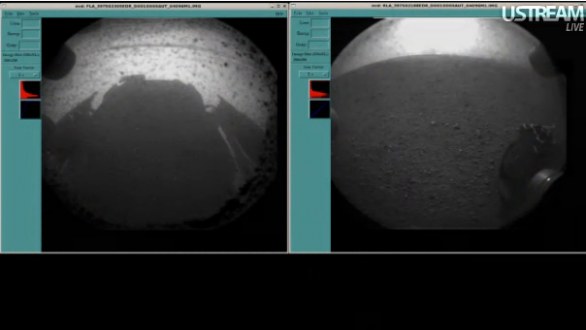 Le prime foto di Curiosity da Marte