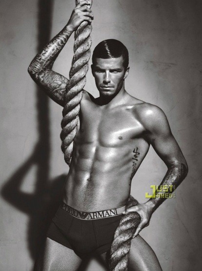 Le Foto di David Beckham per Armani