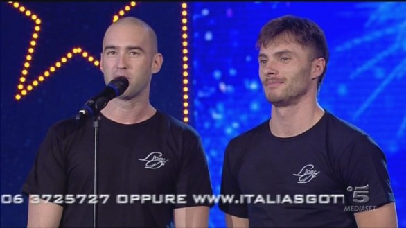 Davide Agostini e Mauro Ardenti, acrobati a Italia s Got Talent 2013