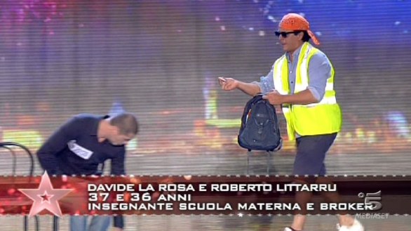 Davide La Rosa e Roberto Pittarru, comici ad Italia s got talent