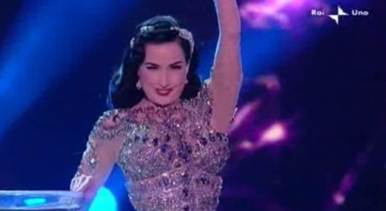 Dita Von Teese al Festival di Sanremo 2010