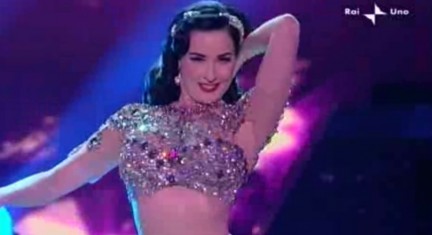 Dita Von Teese al Festival di Sanremo 2010