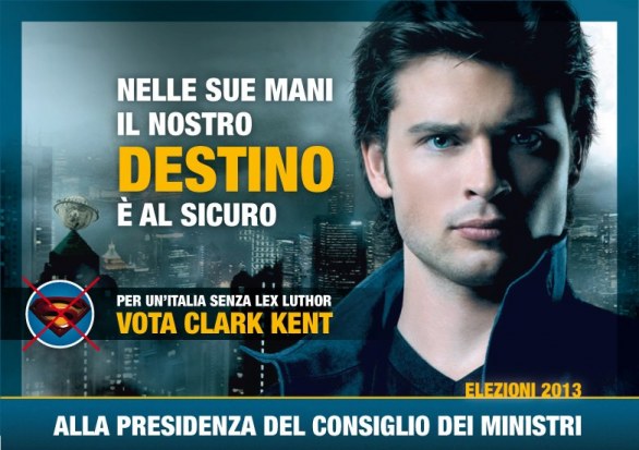 Elezioni politiche 2013, i manifesti elettorali con i personaggi dei telefilm