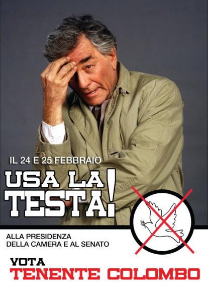 Elezioni politiche 2013, i manifesti elettorali con i personaggi dei telefilm