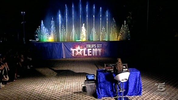 Elisa Dominici, artista con l'acqua ad Italia s got talent