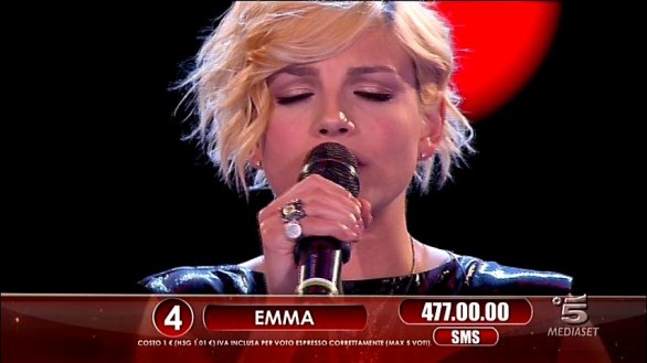 Emma Marrone alla finale di Amici 11 Big