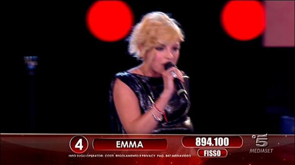 Emma Marrone alla finale di Amici 11 Big