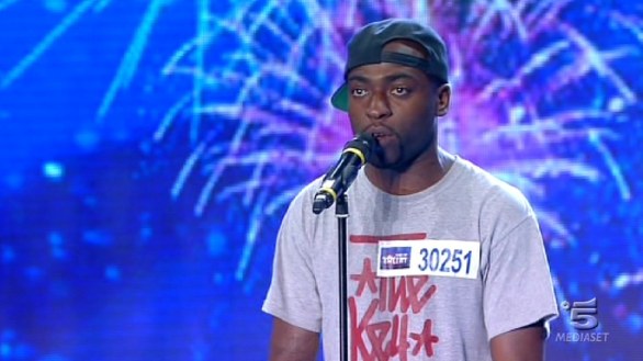 Emmanuel Simpson, rapper ad Italia s got talent