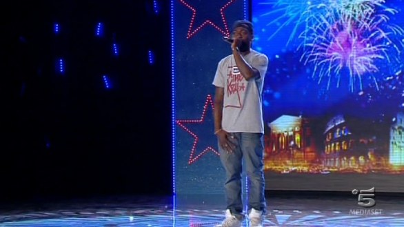 Emmanuel Simpson, rapper ad Italia s got talent