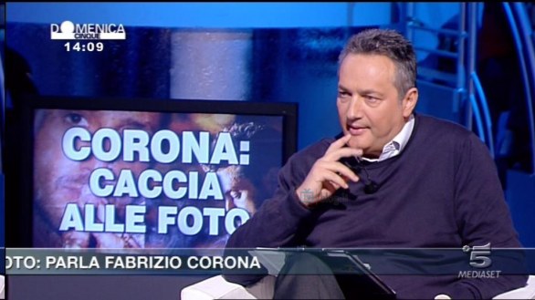 Fabrizio Corona a Domenica Cinque