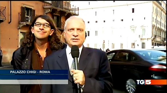 Fabrizio Summonte testata a Gabriele Paolini al Tg5