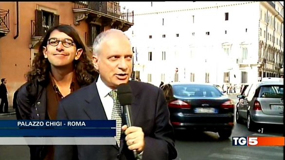 Fabrizio Summonte testata a Gabriele Paolini al Tg5