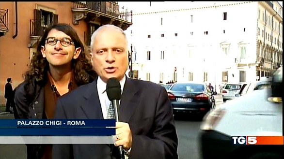 Fabrizio Summonte testata a Gabriele Paolini al Tg5