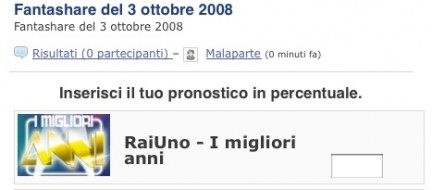 fantashare del 3 ottobre 2008