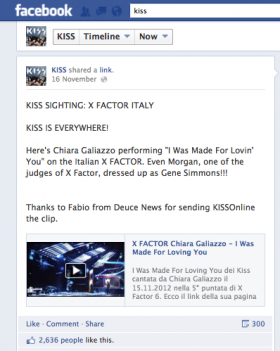 Kiss Chiara X Factor