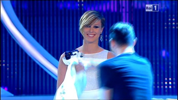 Federica Pellegrini al Festival di Sanremo 2012