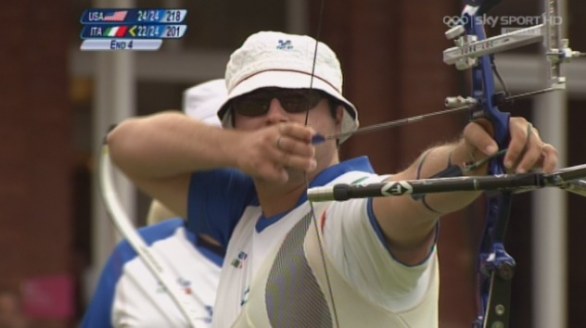 La finale di tiro con l'arco, oro per l'Italia