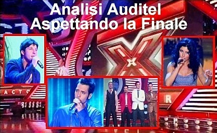 Analisi Auditel XFactor Aspettando la Finale