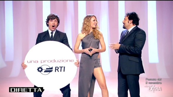 Foto de Le Iene show con Ilary Blasi, Luca Argentero e Brignano