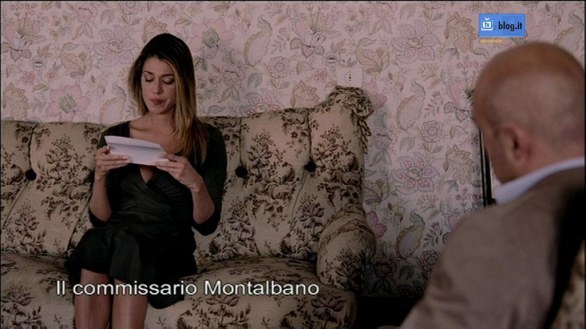 Foto di Belen nella puntata del Commissario Montalbano