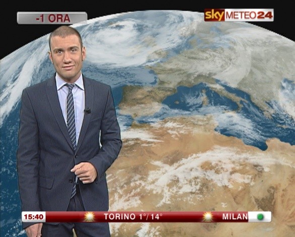 Foto di Luca Ciceroni meteorologo di Sky Meteo24