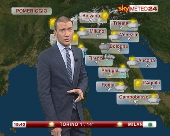 Foto di Luca Ciceroni meteorologo di Sky Meteo24