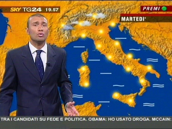 Foto di Luca Ciceroni meteorologo di Sky Meteo24