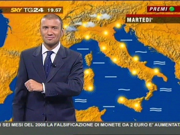 Foto di Luca Ciceroni meteorologo di Sky Meteo24