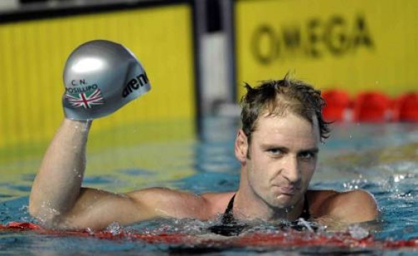 Foto in piscina di Massimiliano Rosolino