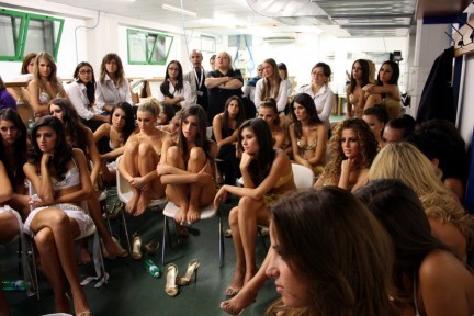 Foto live del backstage di Miss Italia 2009 prima puntata