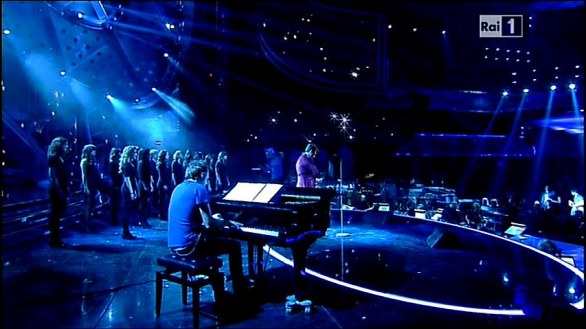 Francesco Renga con Scala & Kolacny Brothers - Festival di Sanremo 2012