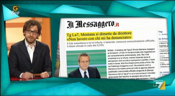 G\'Day sulle dimissioni di Enrico Mentana dal Tg La 7