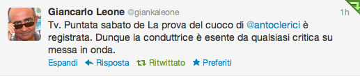 giancarlo leone twitter