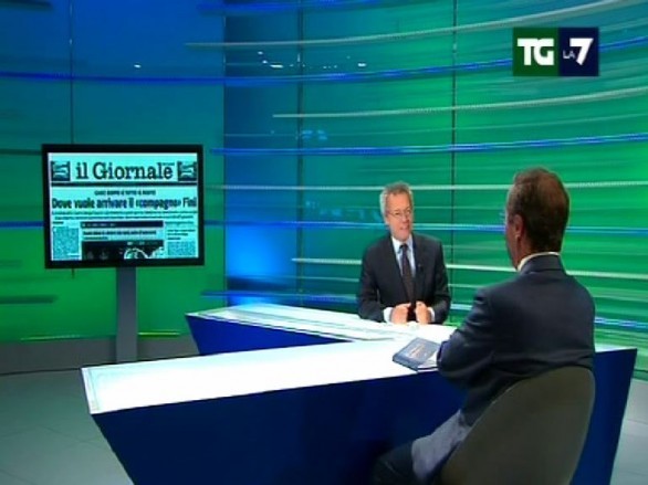 Fini intervistato al Tg La7