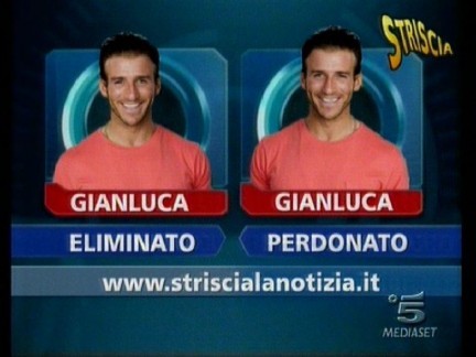 gianluca eliminato striscia