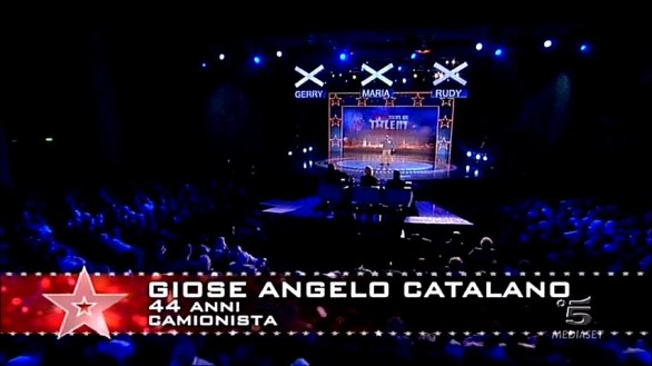 Giose Angelo Catalano il cantante di Italia\'s got talent