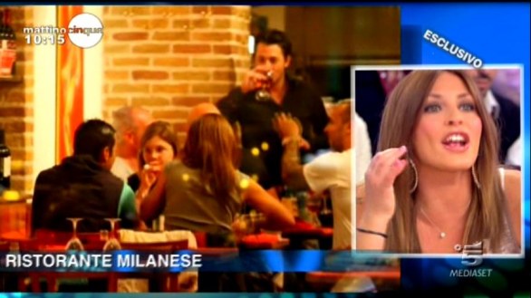 Guendalina Tavassi a cena con Remo Nicolini - Le immagini a Mattino Cinque