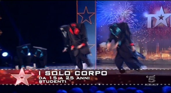 I senza corpo, ballerini ad Italia s got talent 2012
